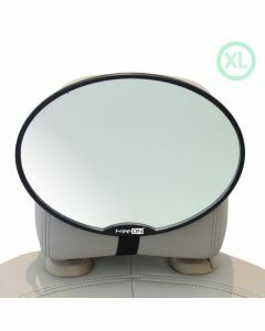 FreeOn - Achterbank spiegel voor in de auto - Autospiegel baby - 19 x 24cm - Zwart
